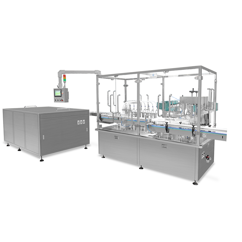 喷雾剂理瓶、灌装旋盖、贴标联动线